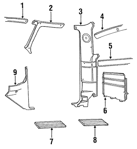 F-350 INTERIOR TRIM - CAB