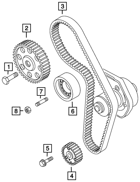 Timing Belt/Chain and Cover and Balance Shaft for 2016 Fiat 500X #0