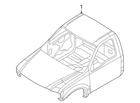 Body/Cab Assembly for 2010 Ford F-250 Super Duty #2