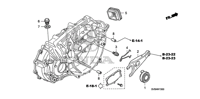 TRANSMISSION - MANUAL/MT CLUTCH RELEASE (2.0L) for 2010 Honda CIVIC COUPE #1