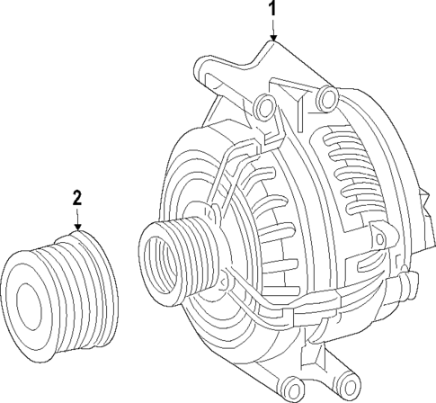 Alternator for 2015 Mercedes-Benz S 63 AMG® #1