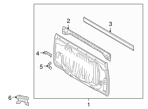 BODY/BACK PANEL for 2009 Toyota Tundra #1