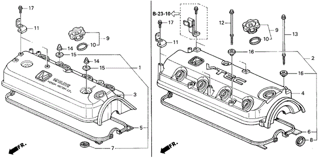 ENGINE/CYLINDER HEAD COVER for 1997 Honda ACCORD SEDAN #1