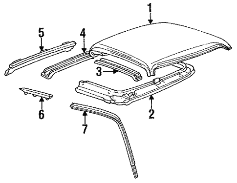 Body/Roof & Components for 1997 Ford Ranger #1