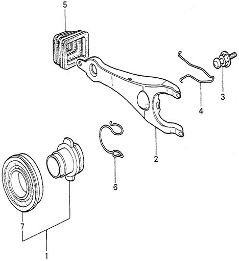 TRANSMISSION - MANUAL/MT CLUTCH RELEASE for 1979 Honda ACCORD HATCHBACK #1