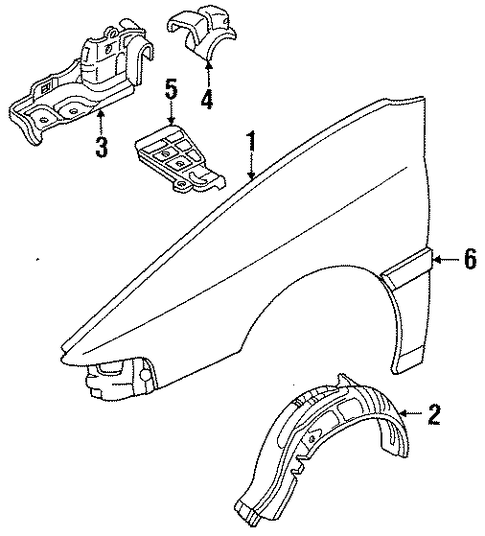 Tracer EXTERIOR TRIM - FENDER