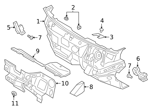Heat & Sound Insulators for 2021 Ford Escape #0