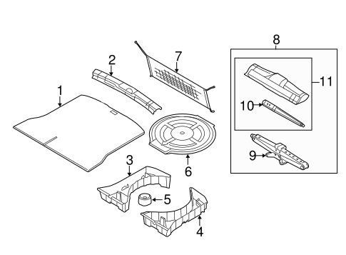 Body/Interior Trim - Rear Body for 2010 Ford Edge #2