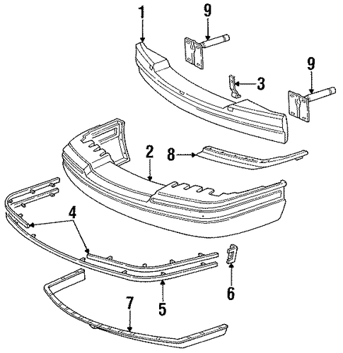 Town Car BUMPER & COMPONENTS - FRONT