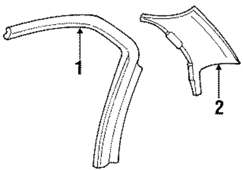 Grand Am INTERIOR TRIM - QUARTER PANELS 2