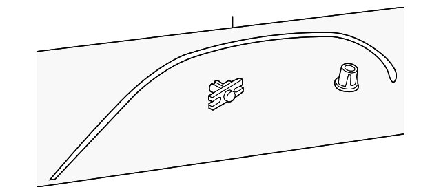 12758991 Деталь DRIP MOLDING, RIGHT