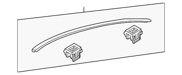 12785894 Деталь ROOF MOLDING, RIGHT