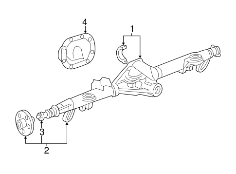 Rear Suspension/Axle & Differential for 2000 Ford Mustang #1