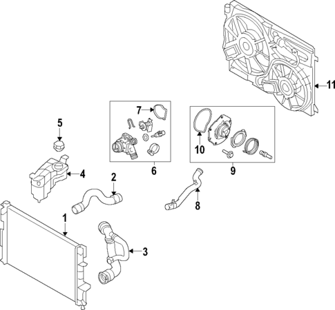 Radiator & Components for 2012 Volvo S60 #3