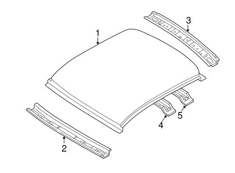 Roof & Components for 2000 Kia Spectra #0