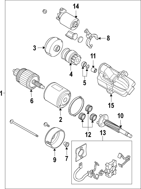 Starter for 2010 Mazda 5 #1