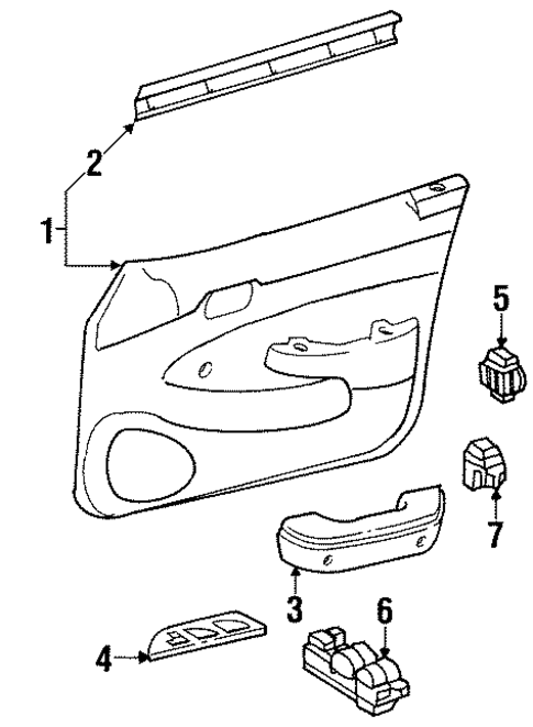 Prizm INTERIOR TRIM - FRONT DOOR