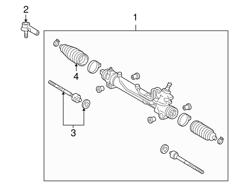 STEERING/STEERING GEAR & LINKAGE for 2009 Toyota Sienna #2