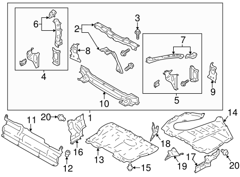 BODY/RADIATOR SUPPORT for 2014 Scion FR-S #1