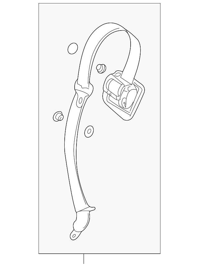 5206784 Деталь CENTER SEAT BELT