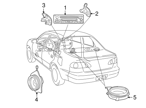 BODY/SOUND SYSTEM for 2001 Toyota Corolla #1