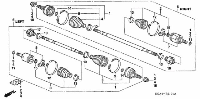 Driveshaft (AT) for 2007 Honda CIVIC SEDAN #0