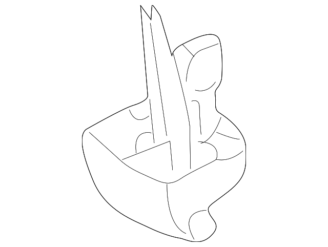 HJA1084CBLFJ Деталь SUNVISOR SUPPORT, RIGHT