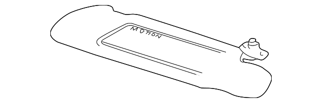 HJA1090ACAGD Деталь SUNVISOR, RIGHT