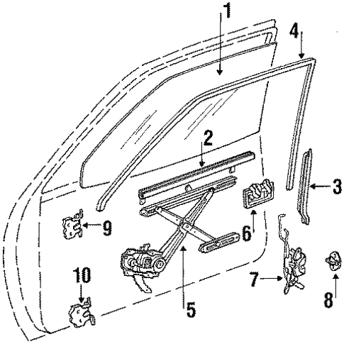 Body/Door for 1990 Toyota Tercel #1
