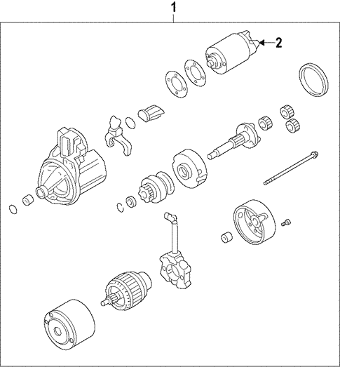 Starter for 2012 Mazda 2 #1