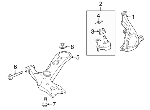 FRONT SUSPENSION/SUSPENSION COMPONENTS for 2014 Scion xB #2