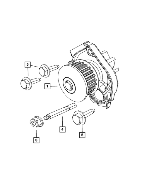Water Pump and Related Parts for 2016 Fiat 500X #0