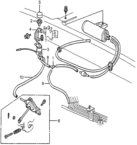 Body/Air Conditioning/A/C Solenoid Valve - Tubing (Denso) for 1982 Honda ACCORD HATCHBACK #1
