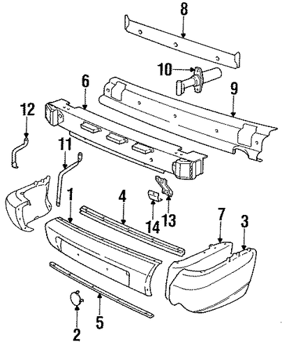 911 BUMPER & COMPONENTS - REAR