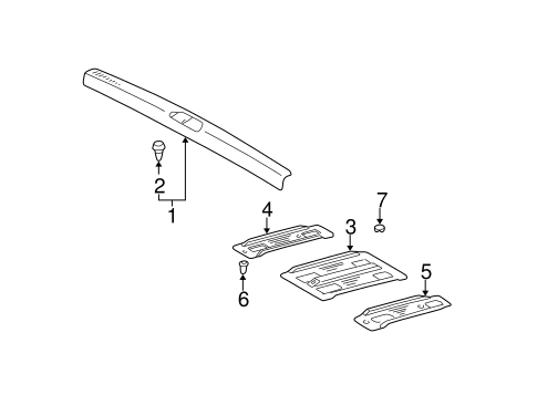 BODY/INTERIOR TRIM - REAR BODY for 2000 Toyota Sienna #1