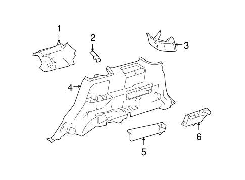 Body/Interior Trim - Quarter Panels for 2006 Ford Freestyle #1