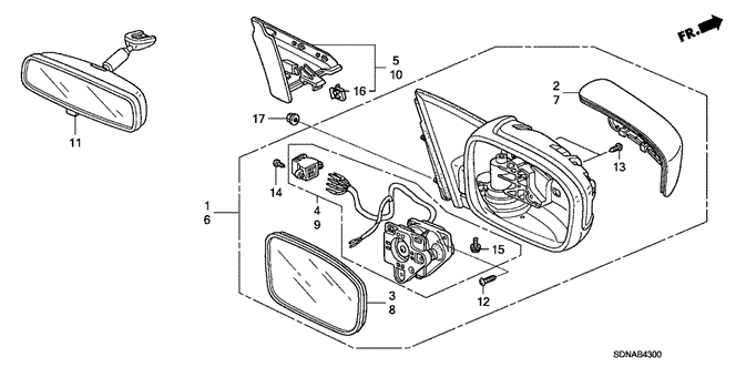 Interior/Bumper/Mirror for 2007 Honda ACCORD COUPE #1