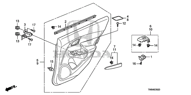 INTERIOR / BUMPER/REAR DOOR LINING for 2012 Honda INSIGHT #1