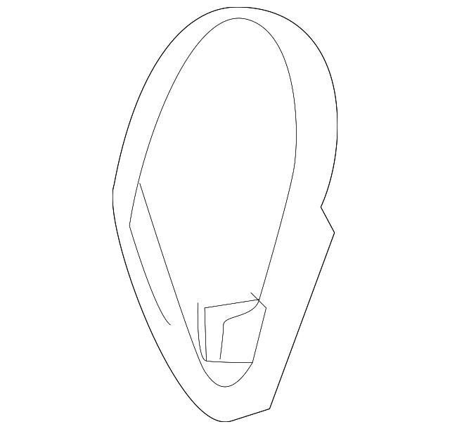 C2S14135LHJ Деталь INNER COVER, LEFT