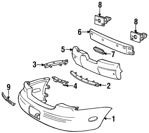 Sable BUMPER & COMPONENTS - REAR 2