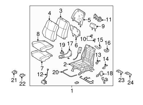 BODY/FRONT SEAT COMPONENTS for 2010 Toyota Avalon #1