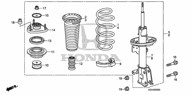 Front Shock Absorber for 2011 Honda Pilot #0