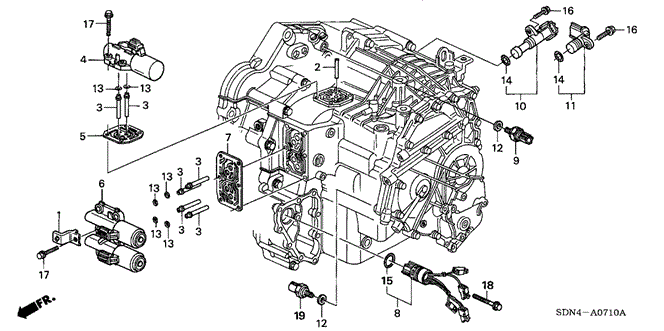 TRANSMISSION - AUTOMATIC/AT SOLENOID (L4) for 2006 Honda ACCORD COUPE #1