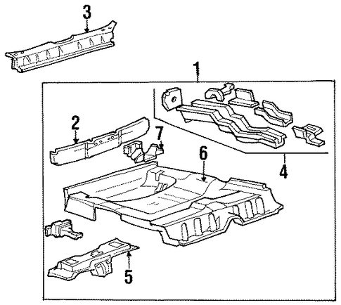 Taurus REAR FLOOR & RAILS