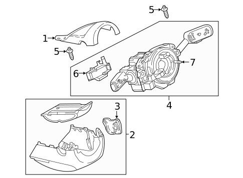 Shroud, Switches & Levers for 2020 Volkswagen Jetta #1