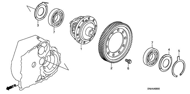 TRANSMISSION - AUTOMATIC/AT DIFFERENTIAL for 2009 Honda CIVIC SEDAN #1