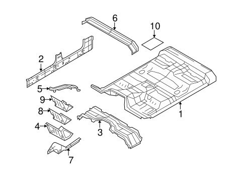 Body/Floor - Cab for 2010 Ford F-250 Super Duty #1