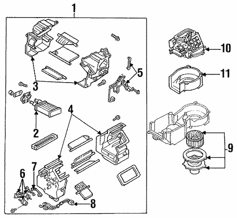 Heater for 1993 Ford Probe #0
