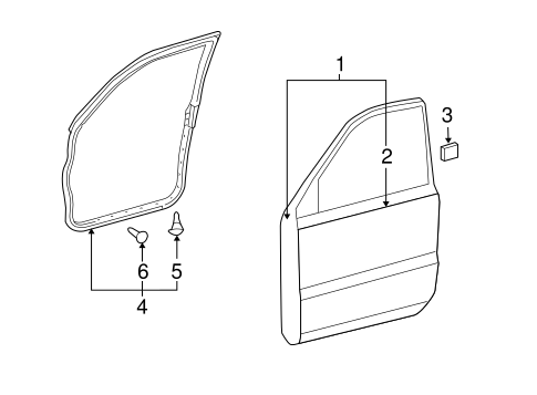 BODY/DOOR & COMPONENTS for 2006 Toyota Highlander #1