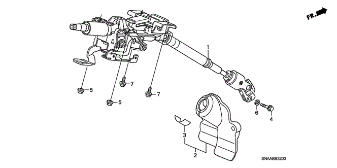 CHASSIS/STEERING COLUMN for 2009 Honda CIVIC SEDAN #1